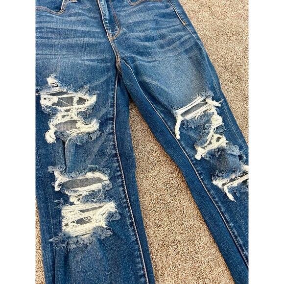 American Eagle Distress Hi-Rise Jegging size 6 short - Picture 2 of 7